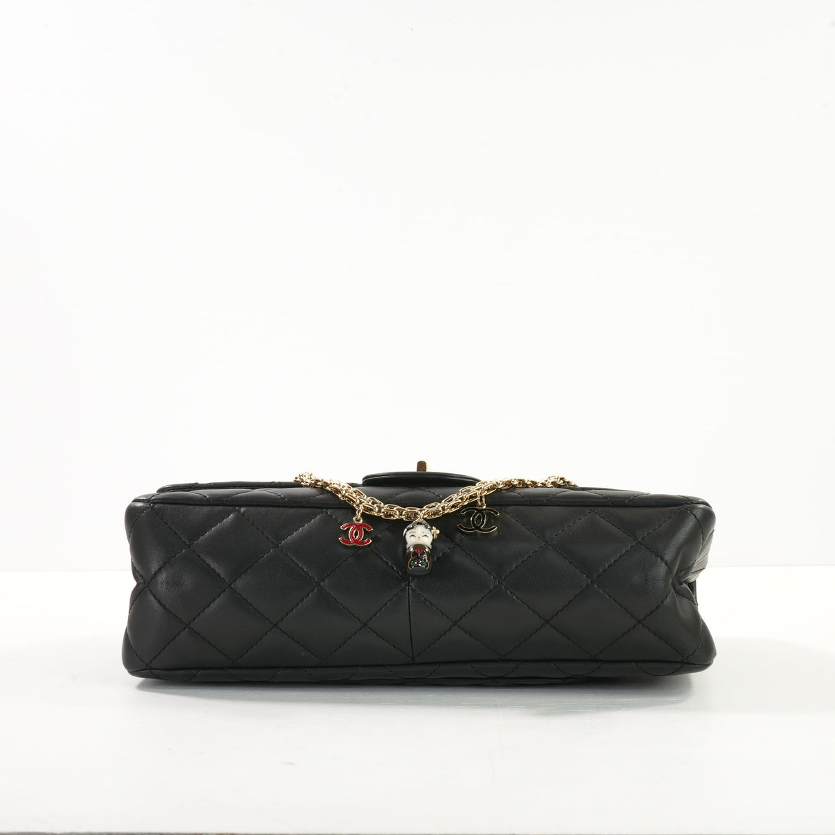 Chanel 2010 "Paris Shanghai" Metiers d'Art China Doll 2.55 Reissue Flap Bag in Black Lambskin