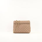 Valentino Garavani Rockstud Spike Shoulder Bag in Biege Spiked Leather