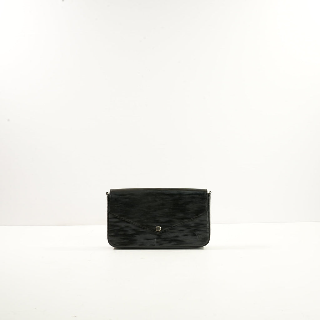 Louis Vuitton Black Felicie Pochette Epi