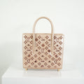 Christian Louboutin Paloa Mini Studded Leather Tote Bag in the Leche Colorway