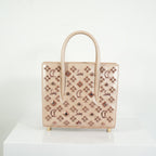 Christian Louboutin Paloa Mini Studded Leather Tote Bag in the Leche Colorway