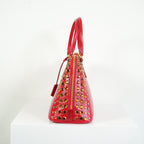 Prada Red Studded Bag