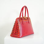 Prada Red Studded Bag