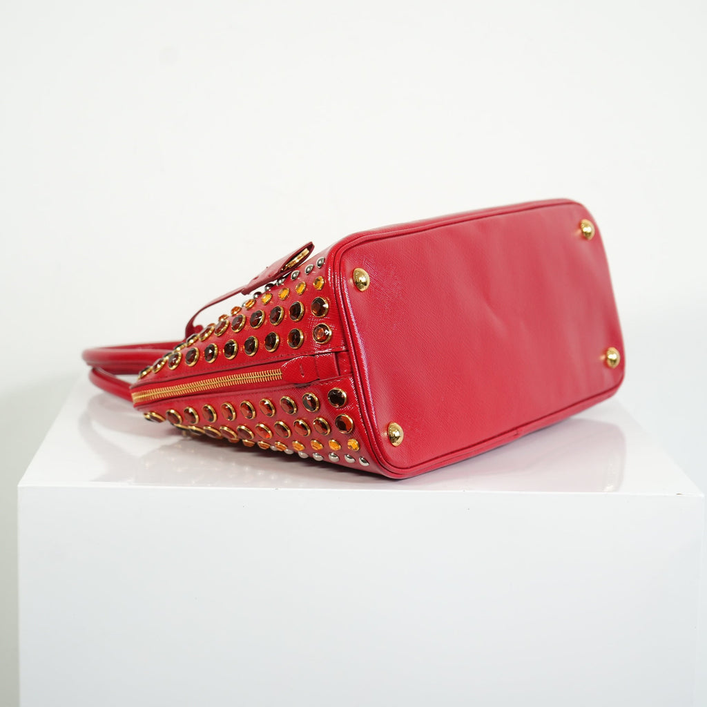 Prada Red Studded Bag