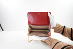 Salvatore Ferragamo Red Gancini Long Continental Wallet