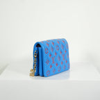 Louis Vuitton Red/Blue Lambskin Leather Pochette Coussin Full Set