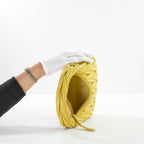 Miu Miu Yellow Wander Matelasse Nappa Leather Small Hobo Bag W/Strap
