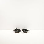 Black Gucci Velvet String Sandals 38 1/2 W/Dustbag