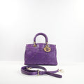 Christian Dior Purple Granville Boston Bag