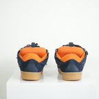 Lanvin x SSENSE Navy and Orange Sneakers Size 44