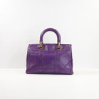 Christian Dior Purple Granville Boston Bag