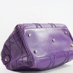 Christian Dior Purple Granville Boston Bag
