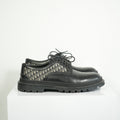 Christian Dior Dior Explorer Derby Black Leather Monogram Dress Shoes Size 45