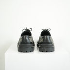Christian Dior Dior Explorer Derby Black Leather Monogram Dress Shoes Size 45