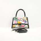 Balenciaga x Gucci The Hacker Project Flora Hourglass Top Handle Bag W/Strap