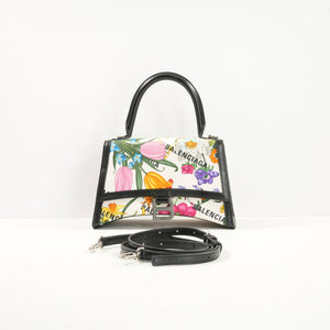 Balenciaga x Gucci The Hacker Project Flora Hourglass Top Handle Bag W/Strap