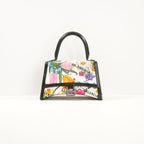 Balenciaga x Gucci The Hacker Project Flora Hourglass Top Handle Bag W/Strap