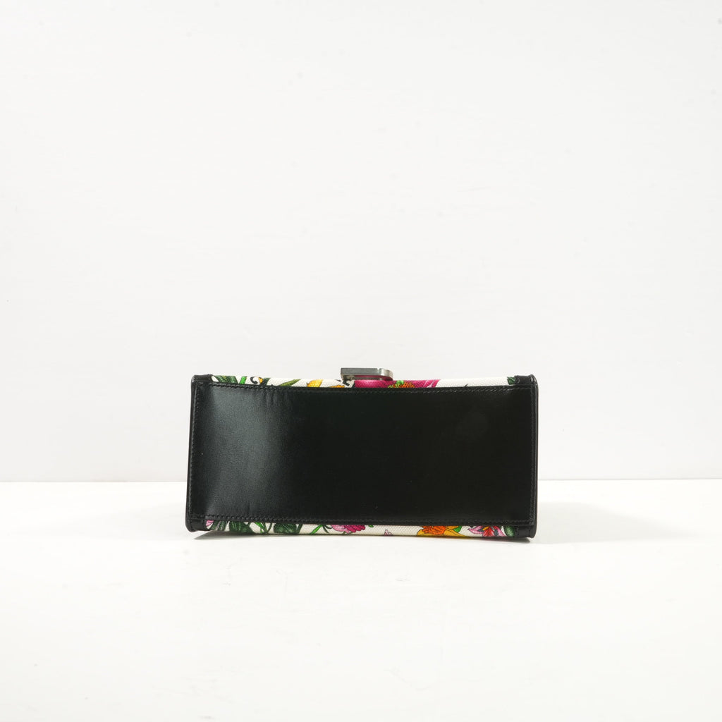 Balenciaga x Gucci The Hacker Project Flora Hourglass Top Handle Bag W/Strap