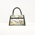 Balenciaga x Gucci The Hacker Project Flora Hourglass Top Handle Bag W/Strap