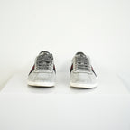 Gucci Silver Glitter Web Sneakers Size 39