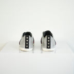 Gucci Silver Glitter Web Sneakers Size 39