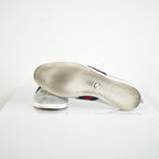 Gucci Silver Glitter Web Sneakers Size 39