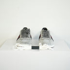 Gucci Silver Glitter Web Sneakers Size 39