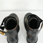 Louis Vuitton Flat Combat Boots Monogram Size 36 1/2 M