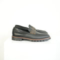 Fendi O'Lock Zucca Leather Loafers Size 11