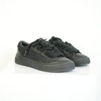 Christian Dior B33 Black Smooth Calfskin Oblique Embroidery Sneakers Size 44
