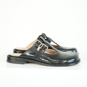 Loewe Campo Leather Mary Janes Mules Size 45