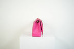 Chanel Hot Pink Quilted Lambskin Classic Double Flap Bag Gold Hardware Medium