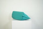 Chanel Turquoise Quilted Leather Shopping Tote Bag Silver Hardware