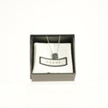 Gucci Trademarrk Logo Square Pendant Necklace, Full Set
