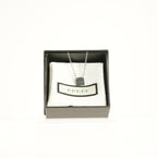 Gucci Trademarrk Logo Square Pendant Necklace, Full Set