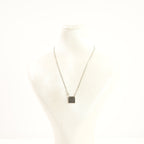 Gucci Trademarrk Logo Square Pendant Necklace, Full Set