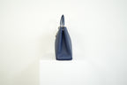 Christion Dior Diorissimo Large Tote Blue Leather Silver Hardware