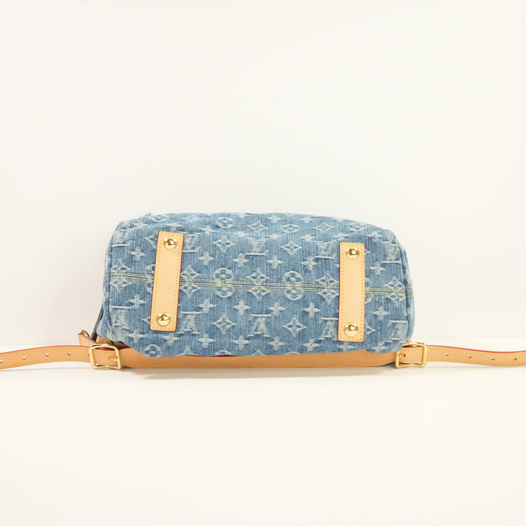 Louis Vuitton Monogram Denim CarryAll Cargo PM Bag Full Set