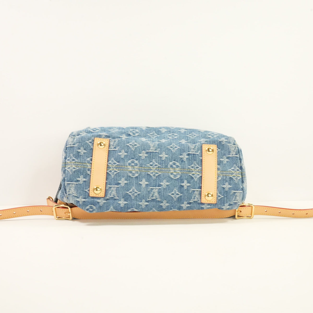 Louis Vuitton Monogram Denim CarryAll Cargo PM Bag Full Set