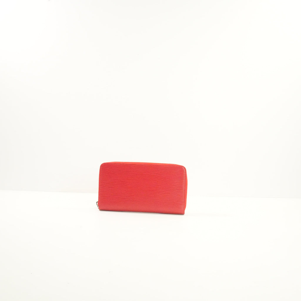 Louis Vuitton Red Epi Leather Long Zippy Wallet