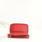 Louis Vuitton Red Epi Leather Long Zippy Wallet