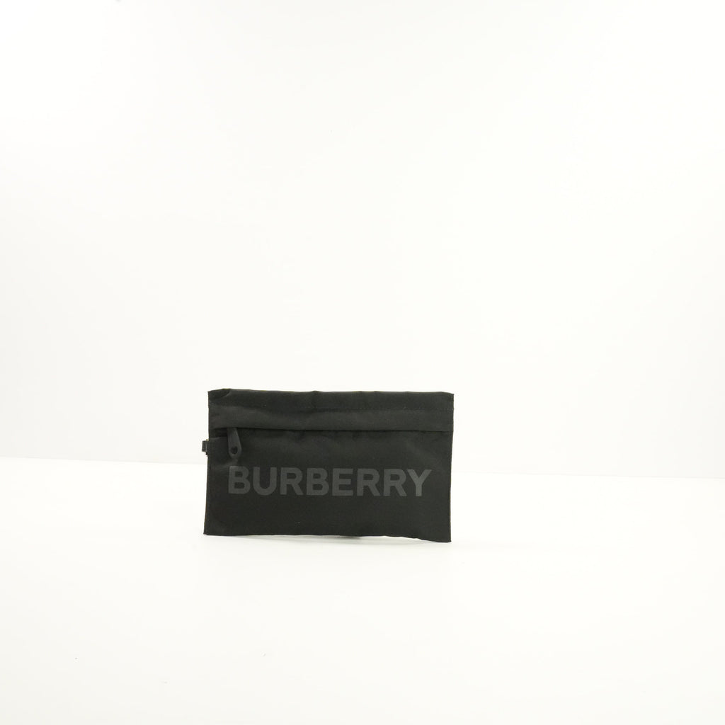 Burberry Logo Nylon Black Pouch