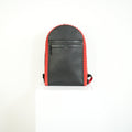 Christian Louboutin Black Leather Backpack Red Spiked Trim
