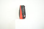 Christian Louboutin Black Leather Backpack Red Spiked Trim