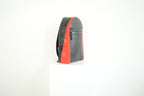 Christian Louboutin Black Leather Backpack Red Spiked Trim