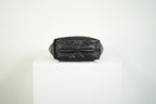 Prada Black Padded Nappa Leather Tote Bag Gold Logo Handbag
