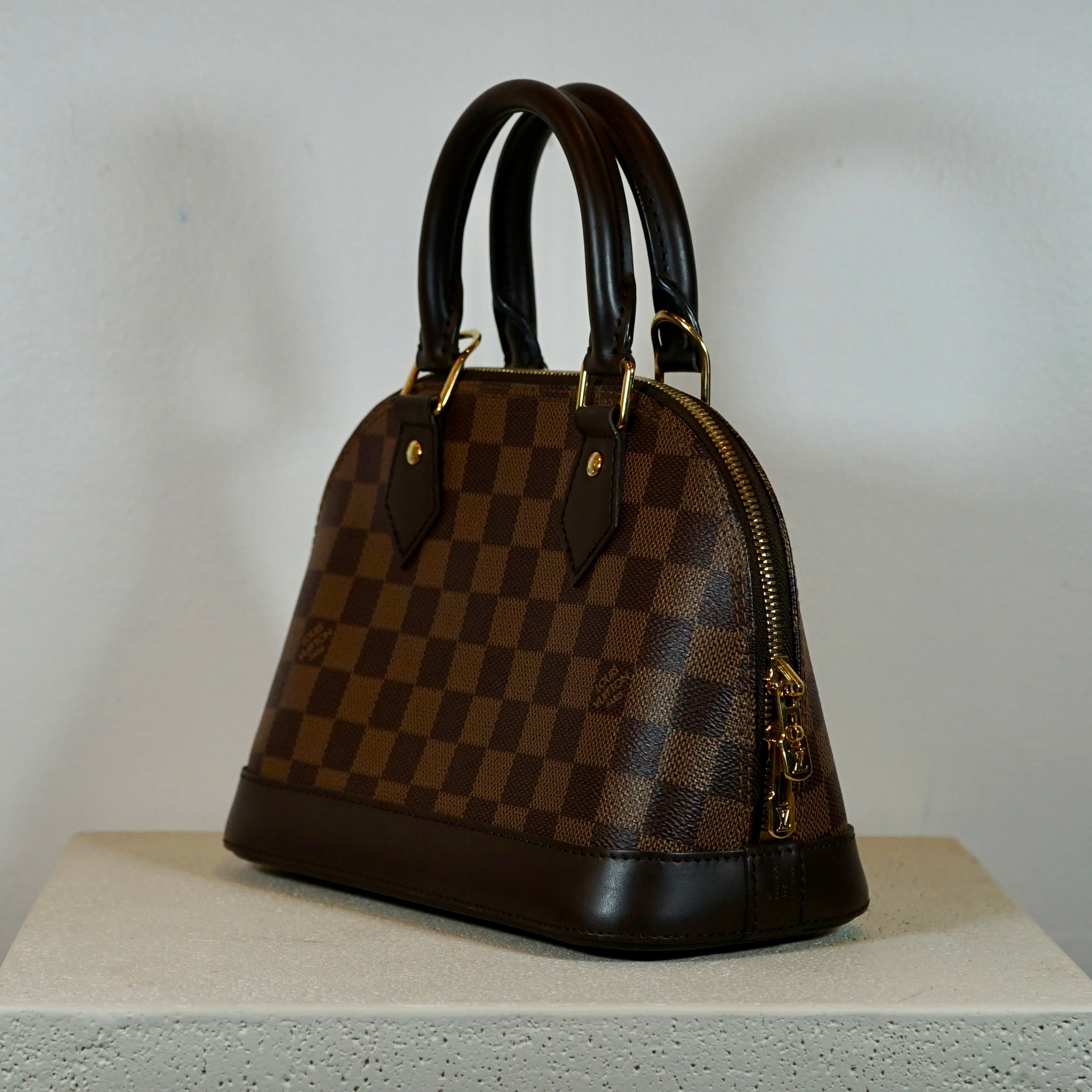 Louis Vuitton Damier Ebene Alma BB Handbag