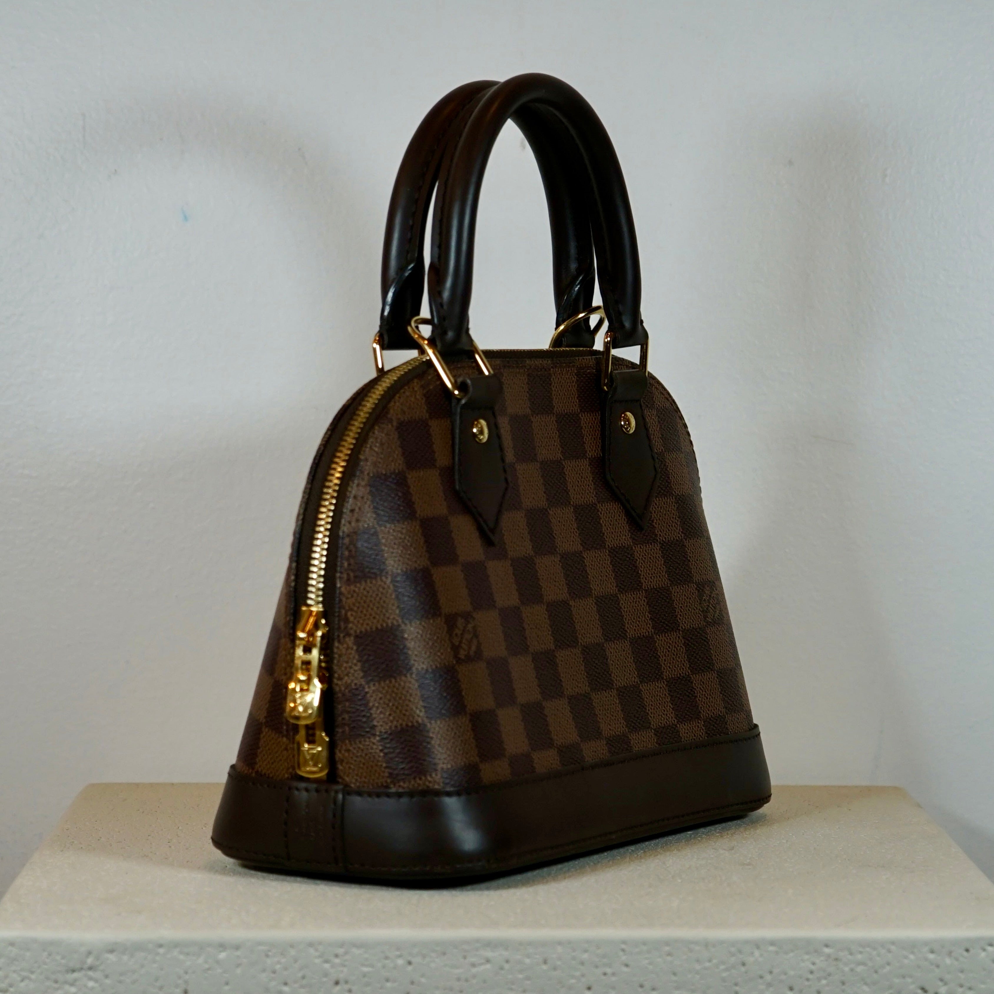 Louis Vuitton Damier Ebene Alma BB Handbag