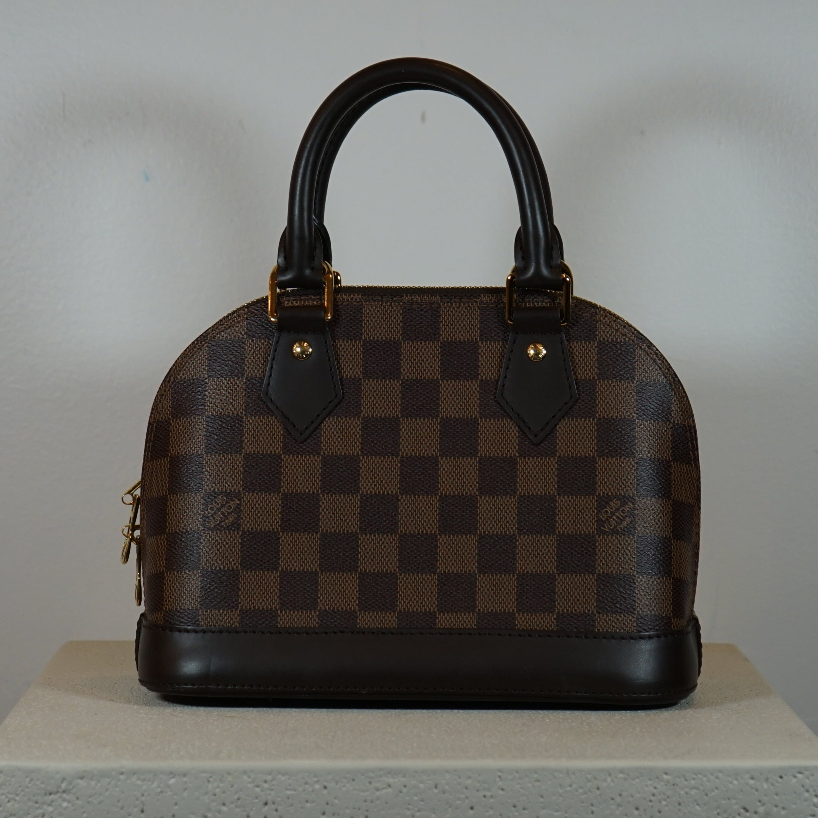 Louis Vuitton Damier Ebene Alma BB Handbag