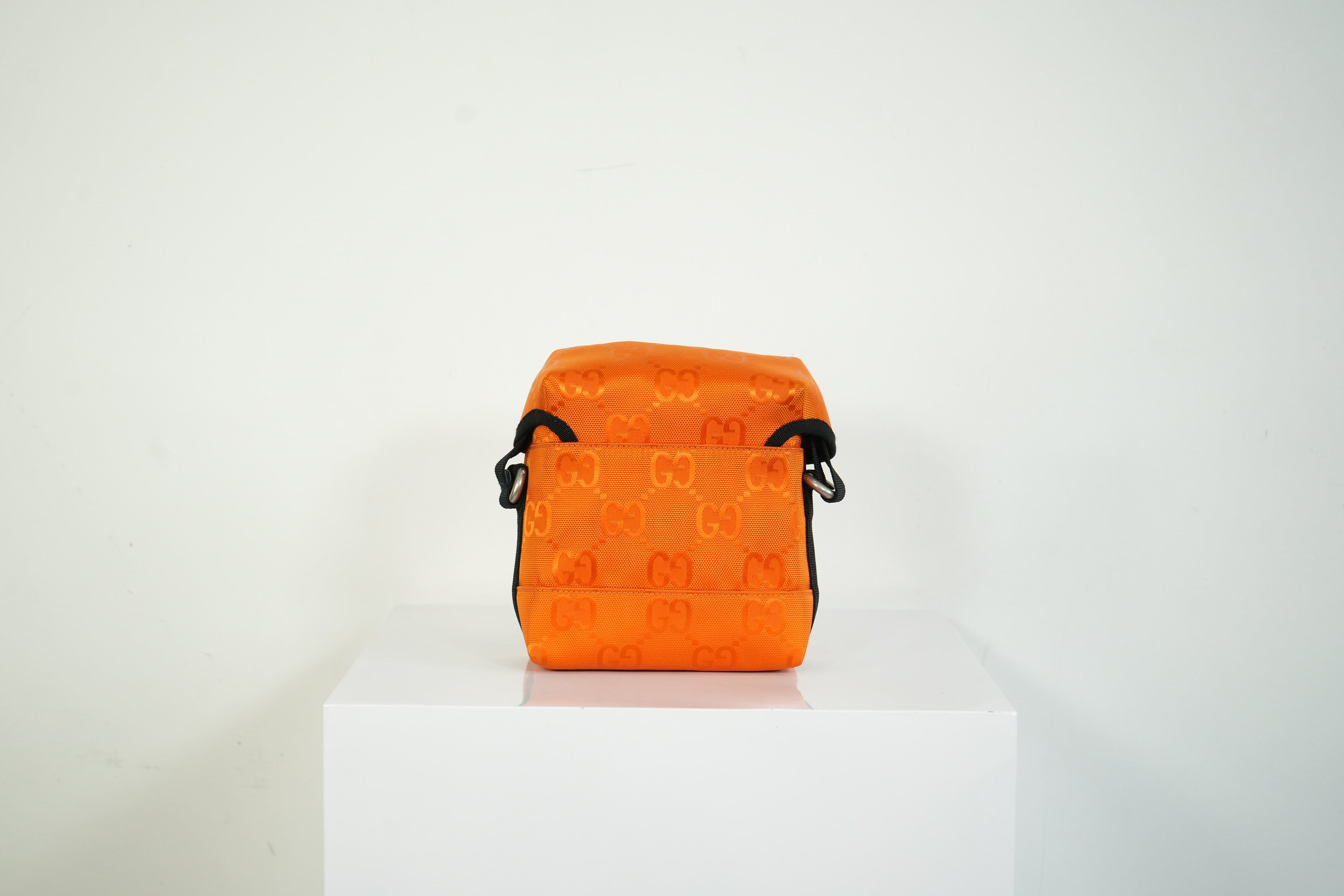 Gucci Off The Grid Shoulder Bag Orange GG Nylon Messenger Bag